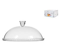 Piatto Patisserie In Vetro Trasparente Con Cupola Cm32X15H