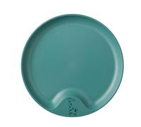 Mepal Mio - Piatto per bambini - Deep turquoise - Piatto in plastica resistente - adatto al forno a microonde - Pratica rientranza sul bordo - Lavabile in lavastoviglie