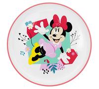 Piatto per bambini riutilizzabile bicolore con base antiscivolo Minnie Mouse