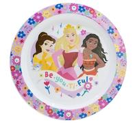 Piatto per bambini, riutilizzabile, in plastica, adatto al microonde, Princess - Disney
