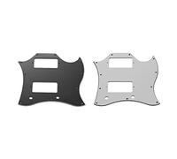 Piatto per Battibe da Bacini per Chitarra Bianca Bianca Nera per SG Electric Guitars 3 Ply