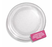 Piatto per forno a microonde, diametro 24,5 cm, per LG 3390W1G005D MS2021CW MS2043DB MS2043DW MS2043DBT MS2043DA | Piatto per microonde in vetro robusto