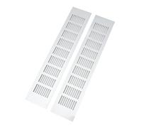 Piatto per Griglia dell'Aria Ventilazione Rettangolare Portatile per Armadio per Scarpe Armadio - Lega di Alluminio Premium (80 * 400mm)