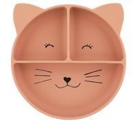 Trixie Baby Trixie Piatto in Silicone con Ventosa e Scomparti per Bambino e Bambino (Mrs. Gatto (Gatto)), 96-4XX