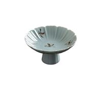 Piatto per salsa Piatto da pasticceria Zen alto creativo Dim Sum squisito snack Ciotola rotonda(Blue)