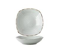 Piatto per salsa Piatto for snack da dessert vintage in ceramica quadrato filettato 6 pollici, piatto for salsa immersione