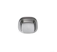 Piatto per salse in acciaio inox a 4 scomparti per organizzare condimenti a casa o eventi all'aperto (1 griglia)