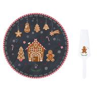 Piatto Per Torta GINGERBREAD Omino Di Pan Di Zenzero D. 30cm EASY LIFE