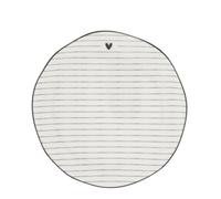 Piatto Per Torta HEART & STRIPES Con Strisce E Cuore D. 19Cm Bastion Collections