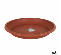 Piatto per Vaso Dem Squares Marrone 45 cm [6 Unità]