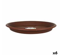 Piatto per Vaso Green Time 55623 Marrone [6 Unità] [Ø 32 cm]