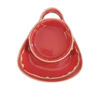 Piatto per zuppa e contorno in ceramica, ciotole con divisioni per patatine e salse, ciotola per cereali anti-appannamento, ciotole per pane, insalata, colazione e sandwich, ideale per casa e