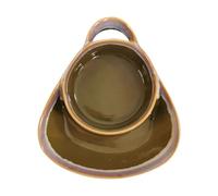 Piatto per zuppa e contorno in ceramica, ciotole con divisioni per patatine e salse, ciotola per cereali anti-appannamento, ciotole per pane, insalate, colazione e sandwich, ideale per casa e