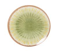 Piatto piano 28 cm in melammina verde Soler