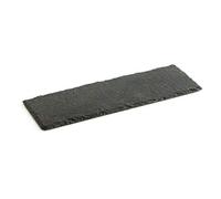 PIATTO PIANO 30 x 15c m RETTANGOLARE ARDESIA NERO PIETRA NATURALE DA SUSHI RISTORANTE CUCINA VASSOIO TAGLIERE PORTATA