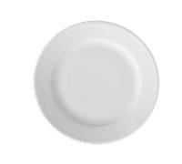 HENDI Piatto piano, bordi rinforzati, smalto di qualità, resistenza agli impatti e all'usura, adatto al microonde e alla lavastoviglie, ø240mm, porcellana bianca