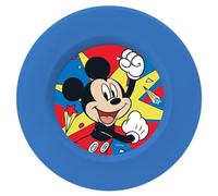 Piatto piano in polipropilene uso alimentare di Mickey, ecologico, pratico, sicuro e infrangibile