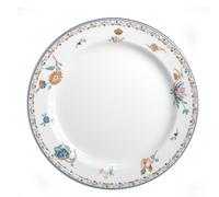 Piatto piano in Porcellana con Falda rinforzata rotondo REX FLOWER 25 cm 6 pezzi lavabile in lavastoviglie multicolor