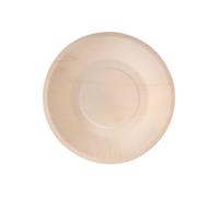 Piatto piano monouso - rotondo - diametro 21,5 cm - legno - colore naturale - Si