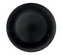 Piatto Piano Nero Opaco Stoneware Ristorante Tondo Coupé 32cm Morini Monaco