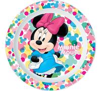 Piatto Piano Originale Disney Minnie per bambini in plastica alimentare.