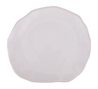 Piatto piano ovale 27x24 cm in gres, bianco, The Market