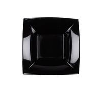Piatto Piano Quadrato Riutilizzabile Nero 29cm - 12pz