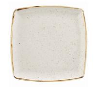 Piatto Piano Quadrato Stonecast Bianco Porcellana 26,8 cm Churchill - Ristorante