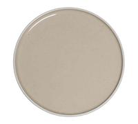 PIATTO PIANO Sandy Beige 20cm Stoneware Gres Antipasto Dolce Ristorante MEDRI