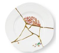 Piatto Piano Seletti Kintsugi Decoro 01 Porcellana Oro 27,5 cm