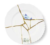 Piatto Piano Seletti Kintsugi Decoro 03 Porcellana Oro 27,5 cm