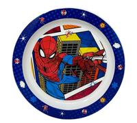 Piatto piano Spiderman Marvel in plastica riutilizzabile BPA free stoviglie per bambini adatte al microonde