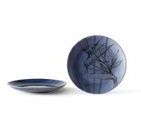 Piatto piano stoneware confezione 4 pz Ø 26,5 x h 3 cm - Flora