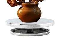 Piatto piatto in argilla per arte in ceramica, ruota decorativa pesante, strumento di scultura multiuso, non antiscivolo, adatto per laboratori domestici, tavolo da lavoro, rotazione a 360 gradi