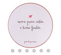 Piatto pizza/portata in ceramica, Grandi Amori