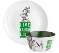 Piatto Porcellana Egan Disney Mickey offerta trendy cod. PWMSETLL/5