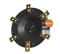 Piatto portacoltelli beos Tuning per 6 lame - Worx Landroid S&M (dal 2020) | | Vision | Vision Cloud: disco a lama rinforzato con fibra ottica - Ø 150 mm - stampato a iniezione