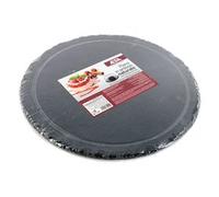 Piano Tondo In Ardesia Con Scanalatura Cm 33