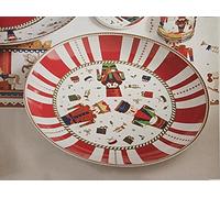 PIATTO PORTATA BRANDANI NATALIZIO LO SCHIACCIANOCI IN PORCELLANA COD.84171 - DIAMETRO CM30