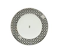 Piatto Prima Colazione Chateau Diamonds D 23cm Nero Bianco GOEBEL Wa