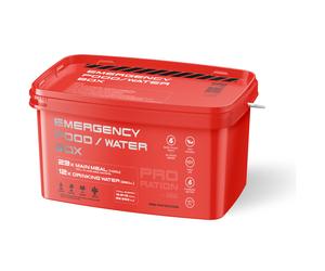 Piatto principale Adventure Menu Emergency food/water box Colore: rosso