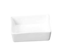 Piatto Quadrato 7,5X7,5 Cm Bianco Porcellana - 12 Unità