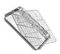 Piatto quadrato con vassoio portaoggetti in acciaio inossidabile da 1 pezzo con