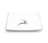 Piatto Quadrato Gmundner Ceramica Grigio Cervo 31X31X2,8 Cm