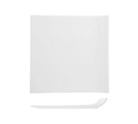 Piatto Quadrato In Porcellana, 25,5x25,5 Cm, Bianco H&H