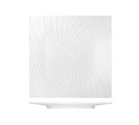 Piatto Quadrato In Porcellana, 28,5x28,5 Cm, Bianco H&H