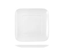 Piatto Quadrato In Porcellana, 30,5x30,5 Cm, Bianco H&H