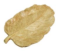 Piatto Resina Oro Foglia 40x22x4