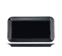 Piatto Rettamgolare Antiurto 42x23x2,5 Nero Giganplast