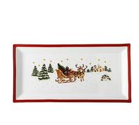 Piatto rettangolare 36 cm Happy Wintertime 36 x 18 cm